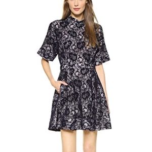 RACHEL COMEY Velvet Lace Strata Dress